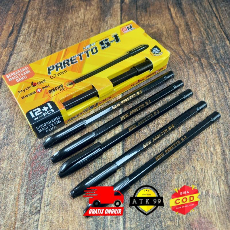 

Pulpen New Paretto S-1 ada 3 warna harga perlusin bonus 1pcs cuma