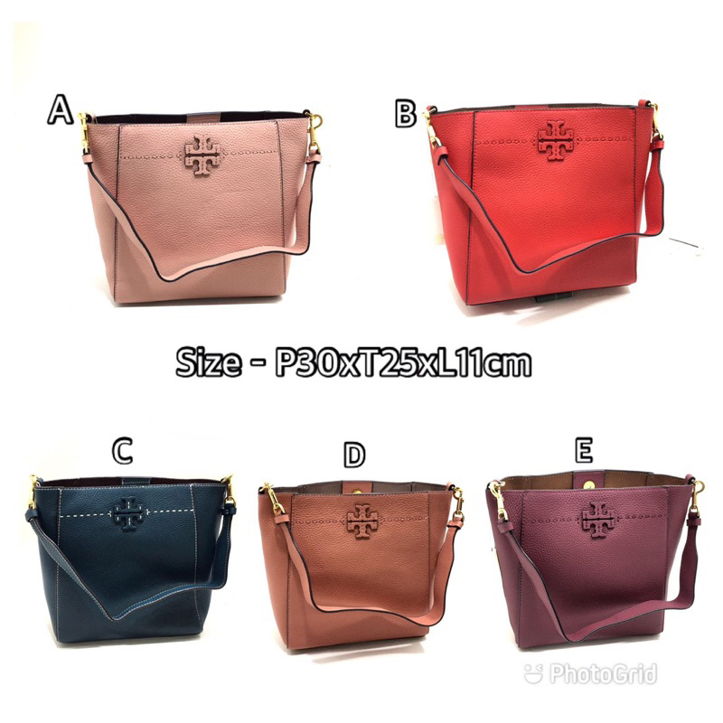 TB Mcgraw Hobo Leather Handbag