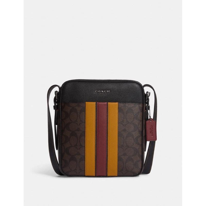 Coach Hudson Crossbody 21 With Varsity Stripe (CB908)