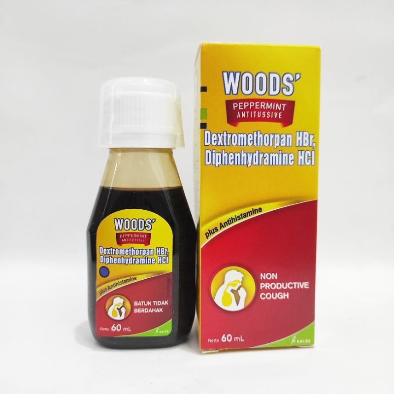 Woods Antutussive 60/100 - obat batuk kering