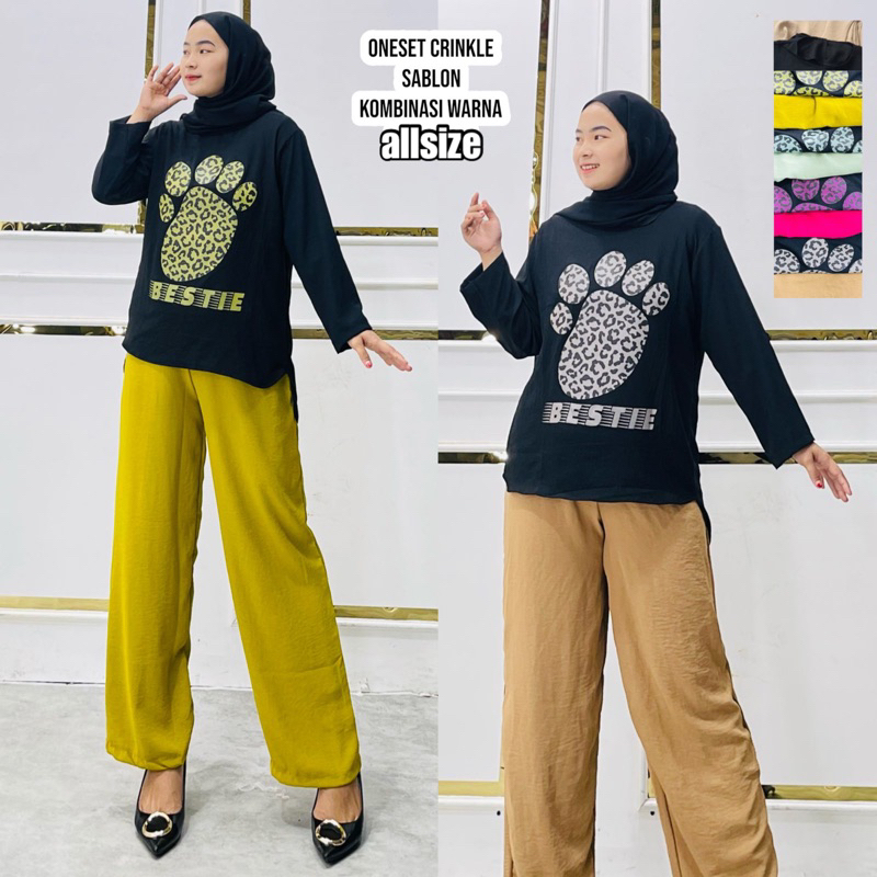 SET VIRAL CRINKLE LORENG SABLON ABG HITS MURAH GROSIR SUPPLIER MODELLANO