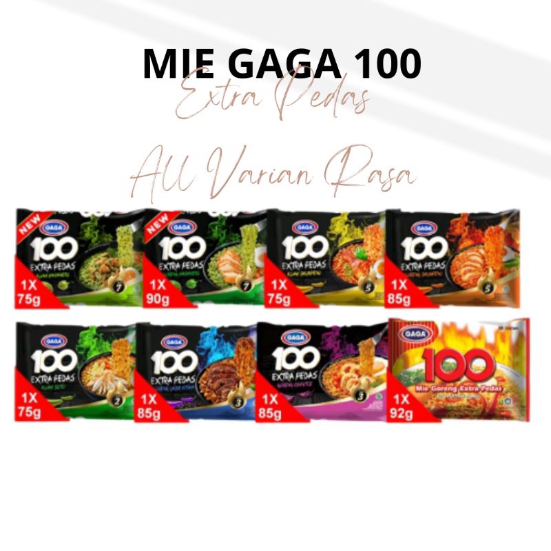 

Mie Gaga 100 Extra Pedas