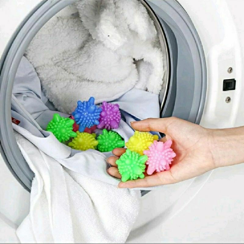 Bola Pembersih Pakaian Alat Pembersih Baju Pencuci Pakaian Anti Kusut Washing Laundry Ball Silicon