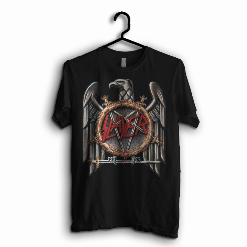 Kaos Metal Band Slayer Silver Eagle