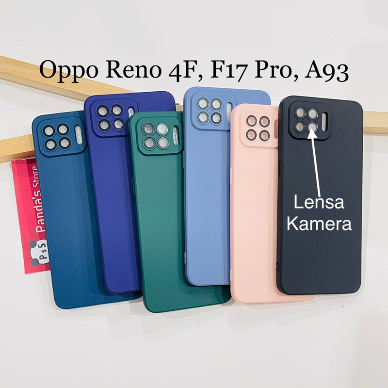 Case Oppo Reno 4F, F17 Pro Lenspro Makaron Full Color Softcase Pro Lensa