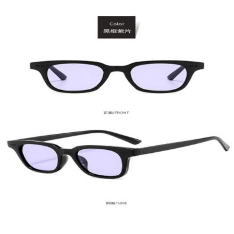 Kacamata Hitam Wanita Pria Sunglasses Korean Fashion Small Candy Color Unisex Promo