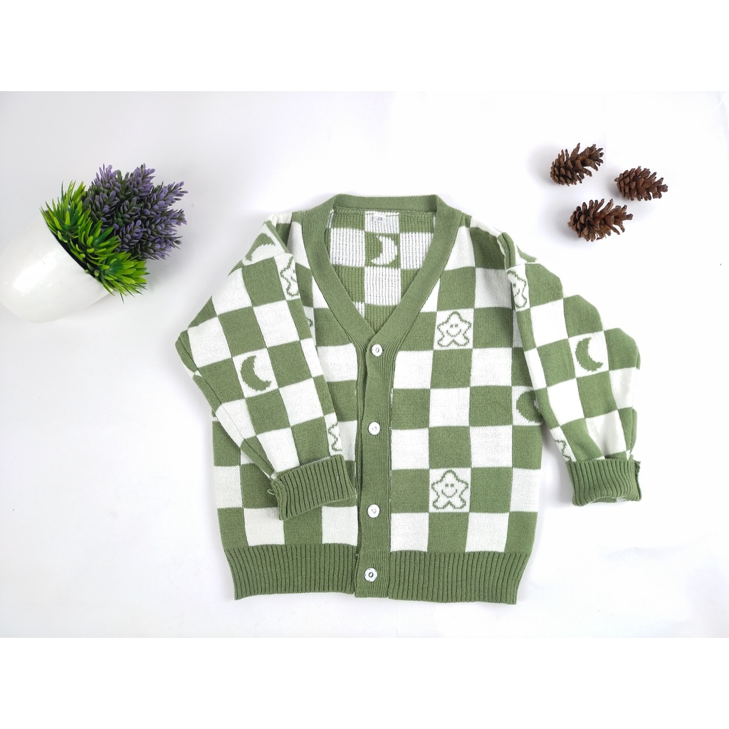 TokoMilkan Cardygan Anak Starymoon Kids Bahan Rajut Halus | Outer Anak Umur 1-6 Tahun