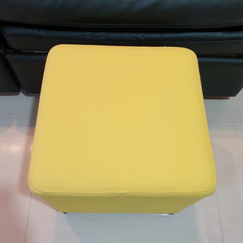 Kursi Stool Storage IKEA BOSNAS Kuning 36x36x36 cm