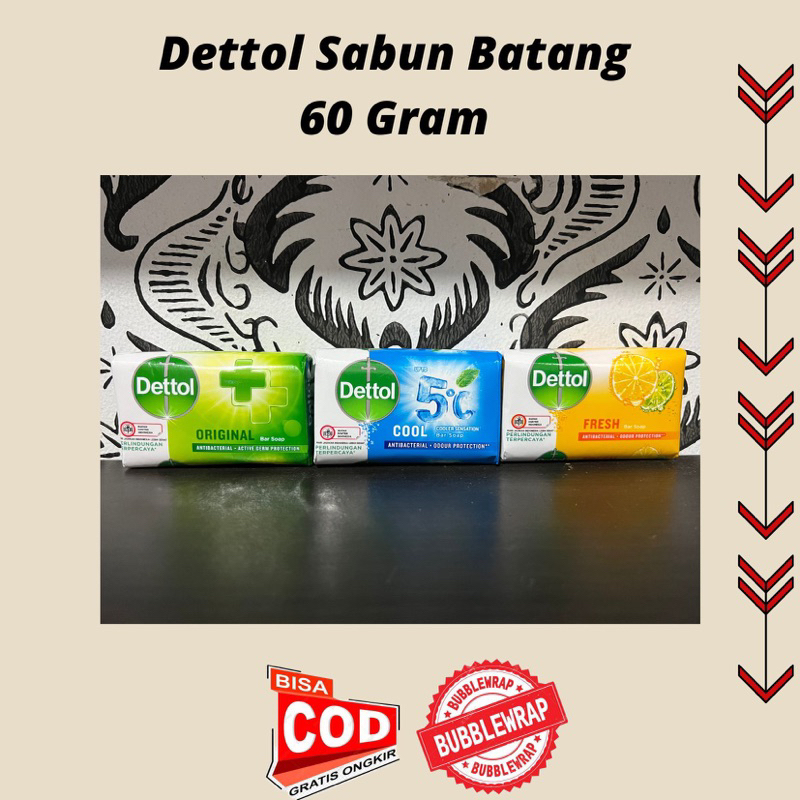 Dettol Sabun Batang 60 Gram