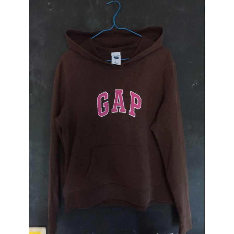Hoodie GAP Brown Second Original, Hoodie GAP Coklat Original