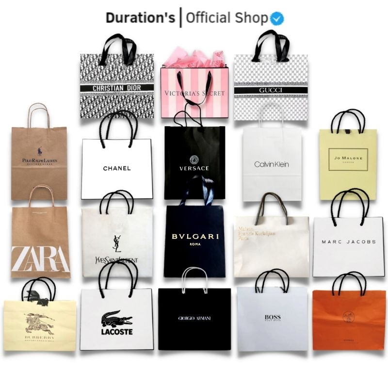 

PAPER BAG PARFUM KOSMETIK FASHION PEMBUNGKUS KADO IMPORT