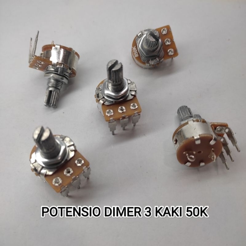 Potensio Dimer 3 Kaki B50K On off