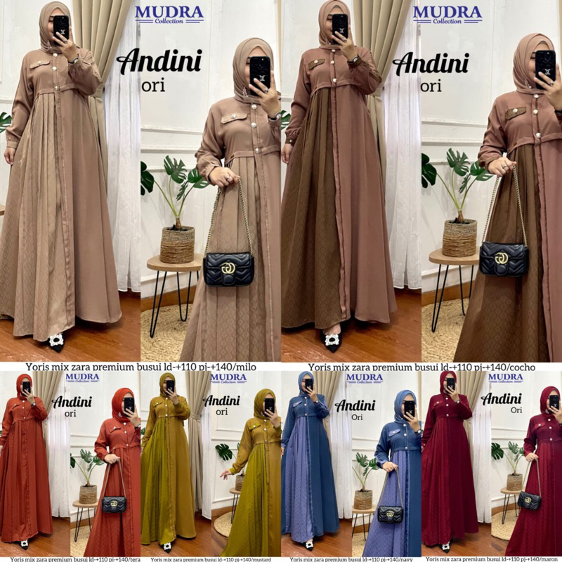 Gamis andini dress busui