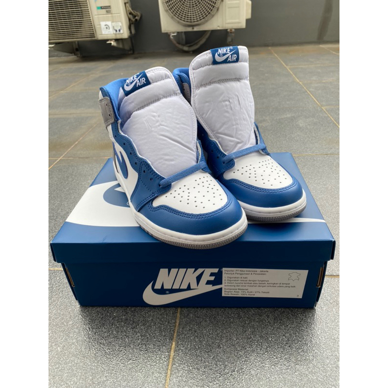 Nike Air Jordan AJ 1 High Original True Blue 7.5