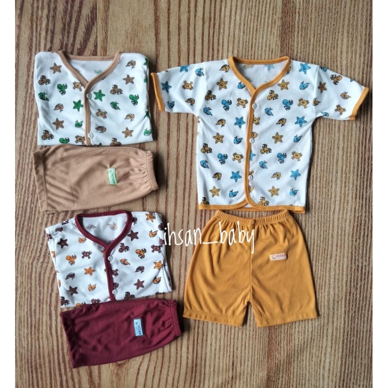 paket hemat baju/celana bayi size M 9 setel(18 pcs)
