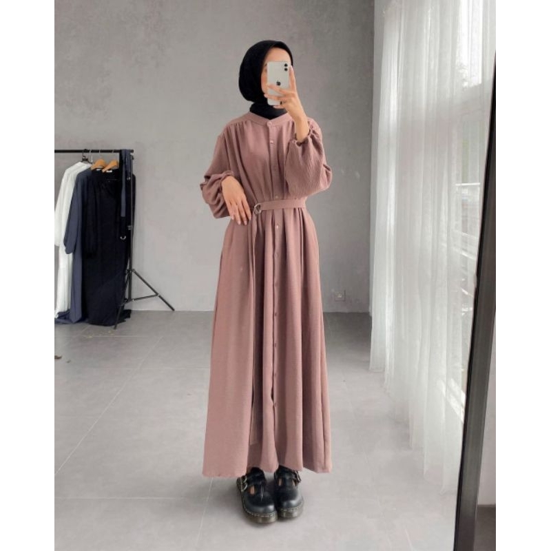 Kesya Dress Wanita Crinkle Airflow