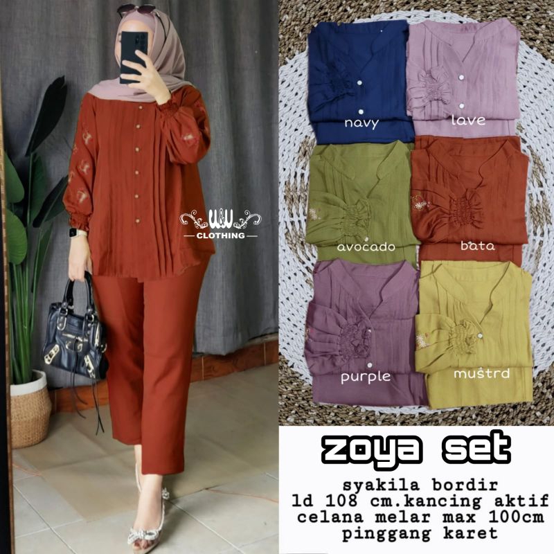 Setelan Wanita Zoya Set By W&W Clothing