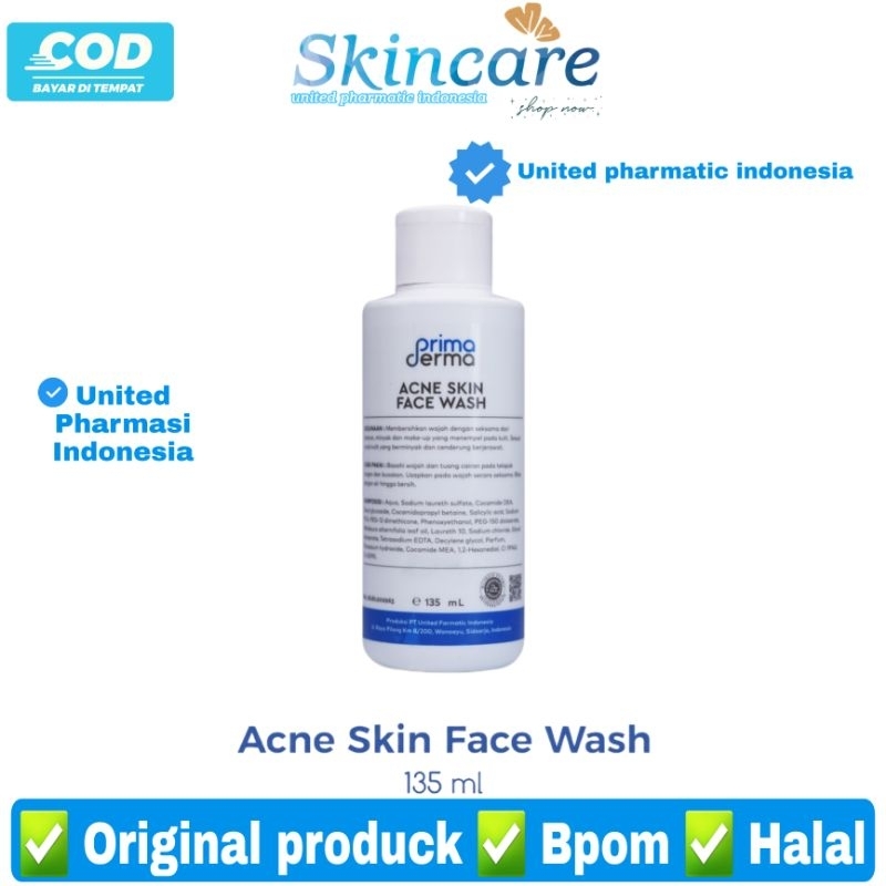 PRIMADERMA Acne Skin Face Wash (Sabun jerawat) ORIGINAL