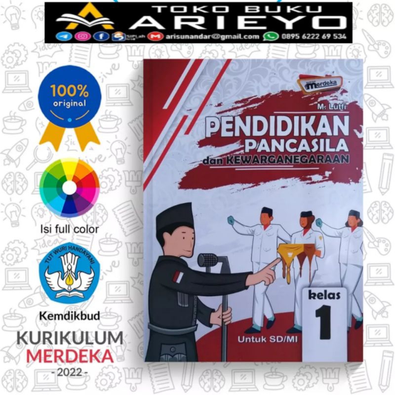 

New+Buku Siswa PPKn SD/MI Kelas 1 K-Merdeka Sekolah Penggerak - M Lutfi