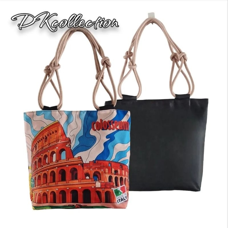 Tas Kanvas Italy Souvenir Tas Italia SOUVENIR TAS ITALY TOTE BAG ITALY TOTE BAG ITALIA