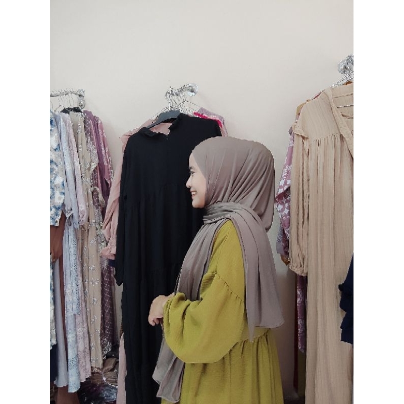 PASHMINA INSTAN JERSEY KARET / PASMINA INSTAN TALI / KODE KARET