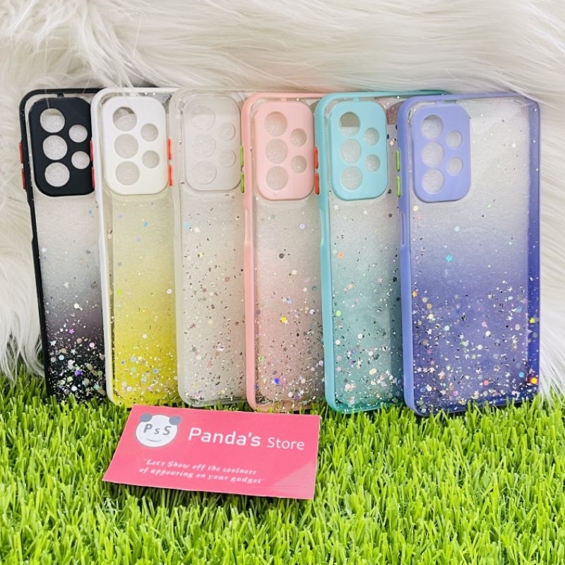 Glitter Case Samsung A23 , A23 5G Funny Color Dengan Pelindung Kamera (PsS)