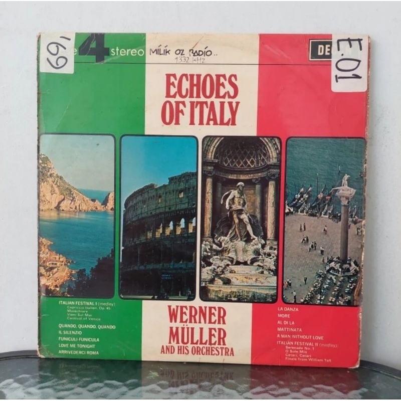 Vinyl Piringan Hitam 12 inch Werner Muller - Echoes Of Italy