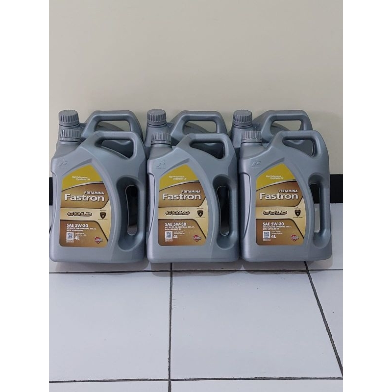 Oli Pertamina Asli Ori Fastron Gold 5W-30 5W30 4 Liter