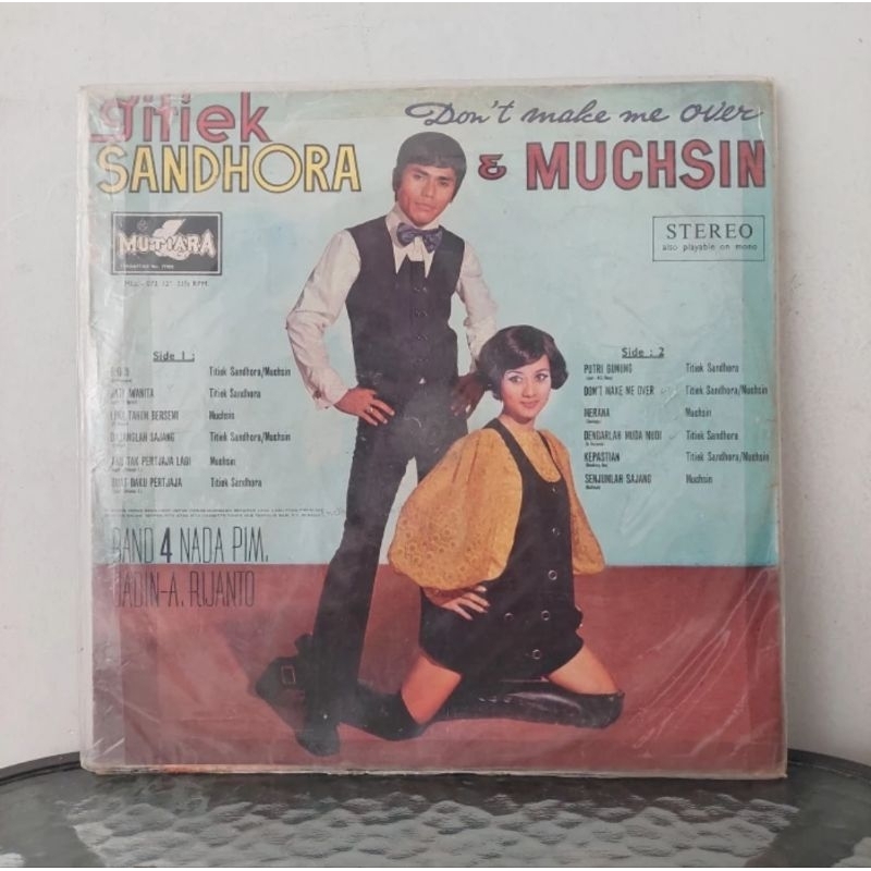 Vinyl Piringan Hitam 12 inch Titiek Sandhora&amp;Muchsin-Hati Wanita