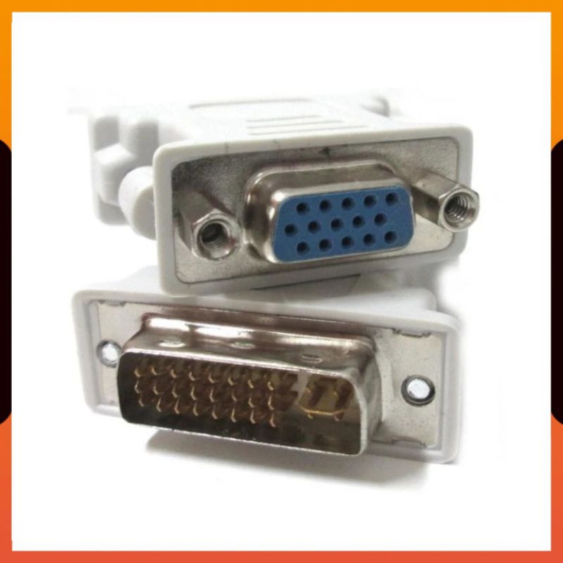 (COD) CONVERTER KONEKTOR DVI 24+5 TO VGA / ADAPTER DVI MALE TO VGA FEMALE / DVI KE VGA 24 + 5