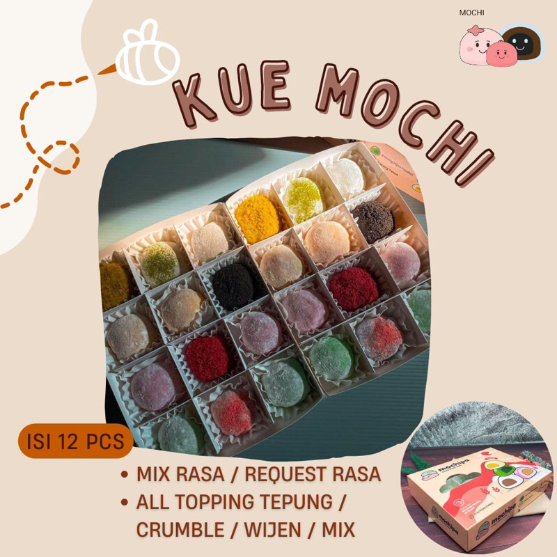 

[CRUMBLE] KUE MOCHI ISI 12 / MOCHI / MOCI [MALANG]