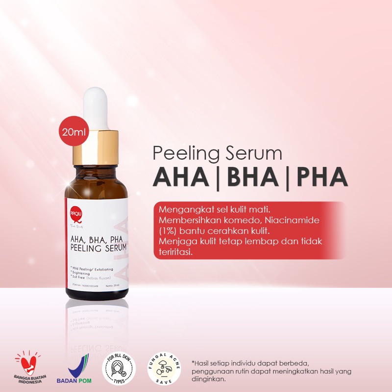 PIPIQIU - Serum Gold Plus Vit C Hyaluronic Niacinamide AHA BHA PHA Peeling BPOM