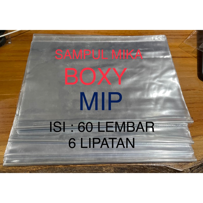 sampul mika bening kwarto/boxy/folio/sampul mika ketebalan 0.06/sampul mika bening murah/sampul buku besar/sampul isi 60 pcs/jual sampul buku mika bening 0.06