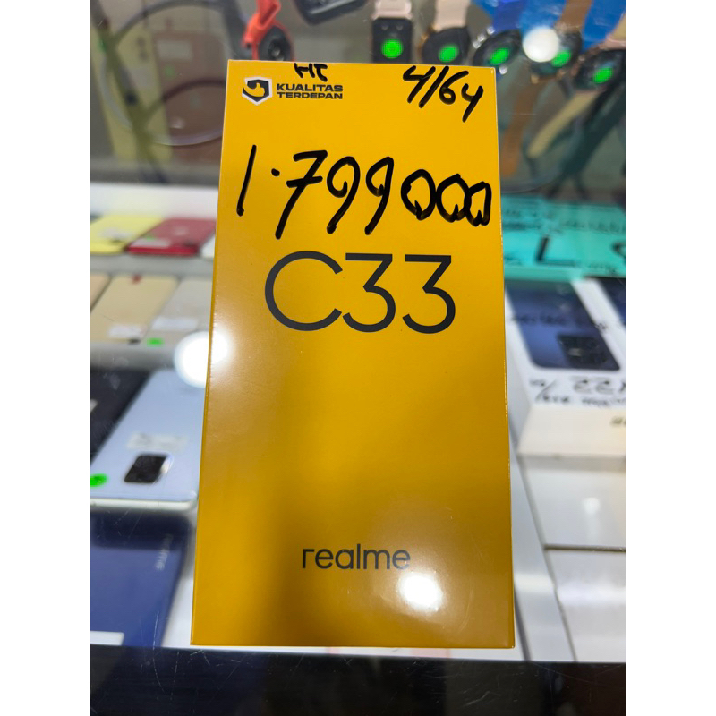 realme c 33 ram 4/64 warna hitam