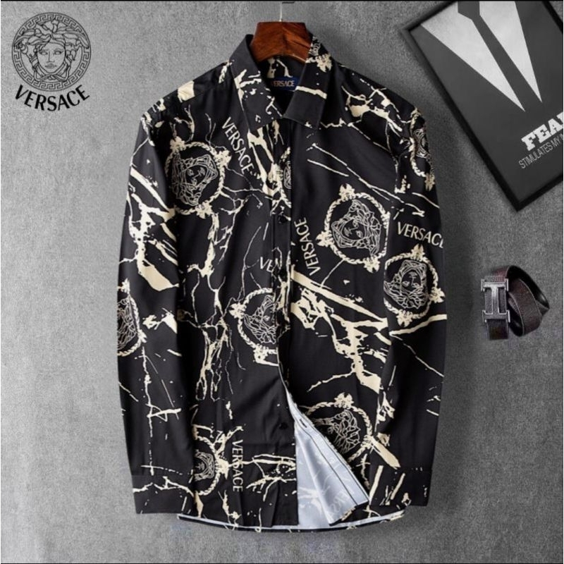 Kemeja Pria Versace import Branded Mirror Quality(AG)8616