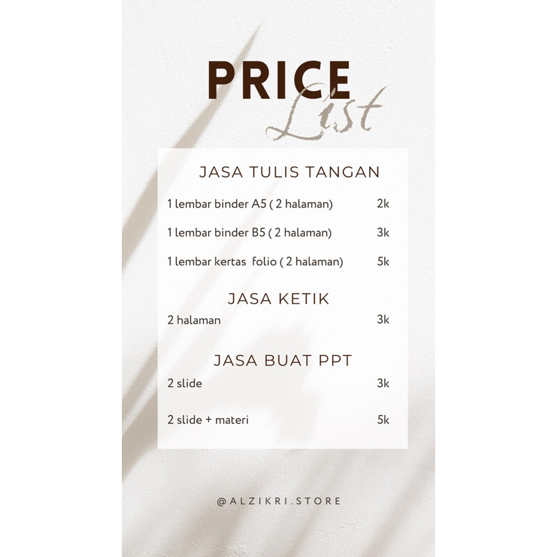 JASA KETIK/TULIS/PPT MURAH