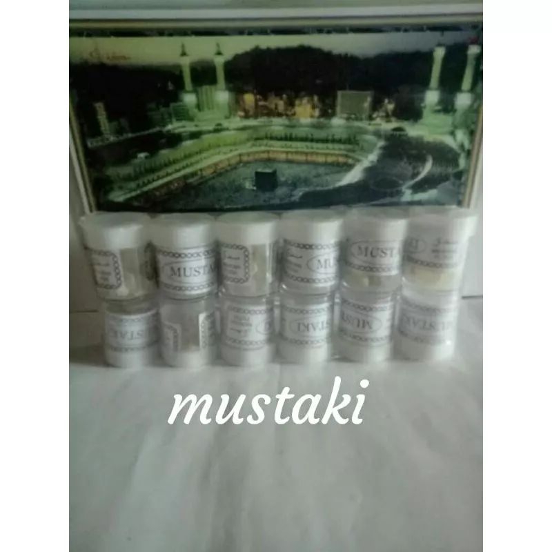 mustaki menyan kristal putih