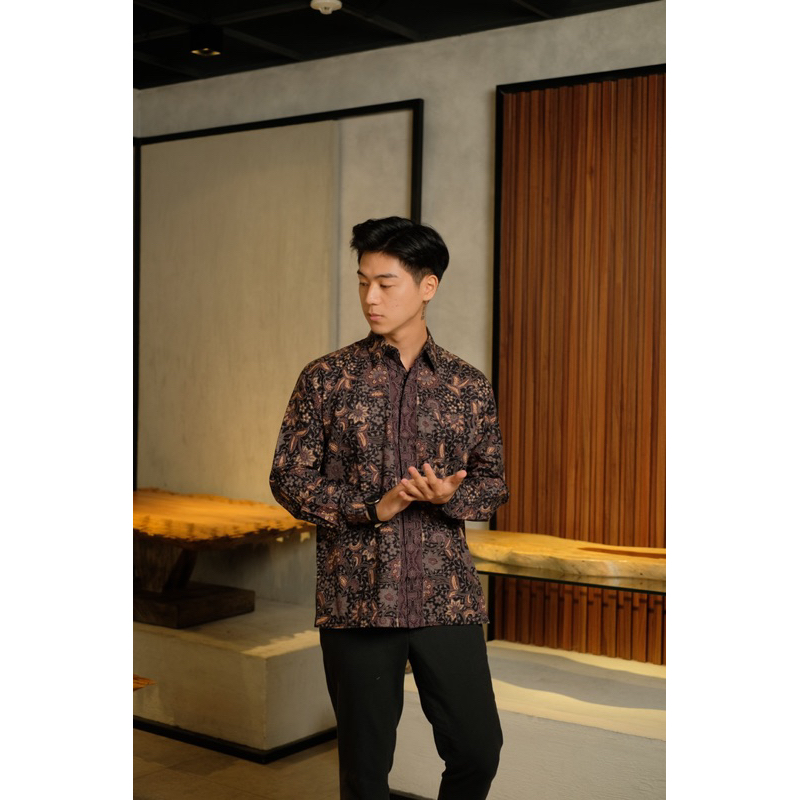 Batik Ayman - SATYA | Baju Kemeja Batik Pria Katun Solo Halus