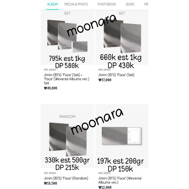 (PO) ALBUM FACE JIMIN