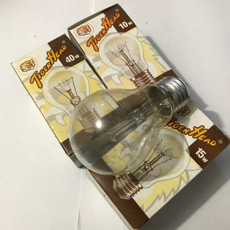 Bohlam Pijar Lampu Pijar Kuning 100 Watt Tiger Head Extra Terang