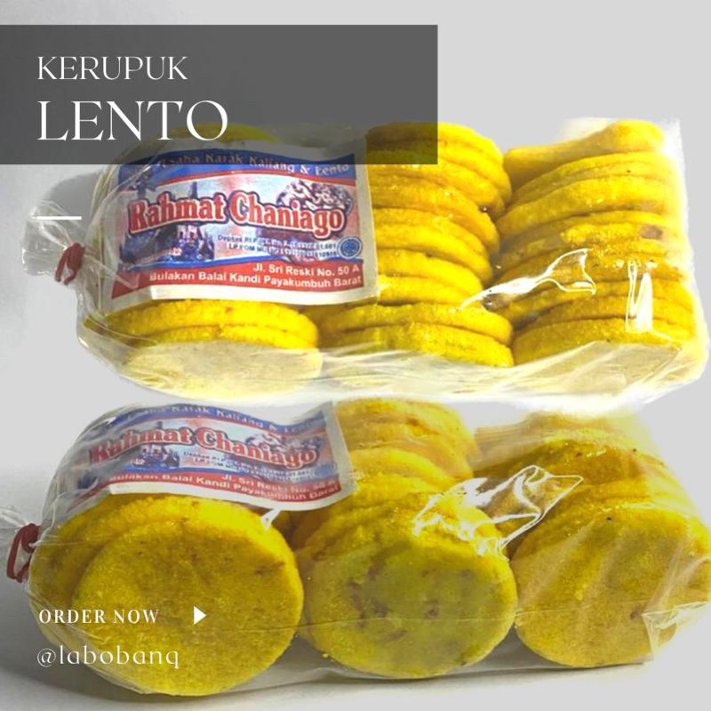

KERUPUK LENTO GURIH RENYAH KHAS PADANG
