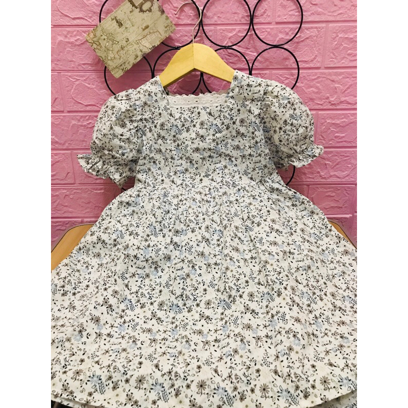 dress bunga katun 3-4 T(pl ball)