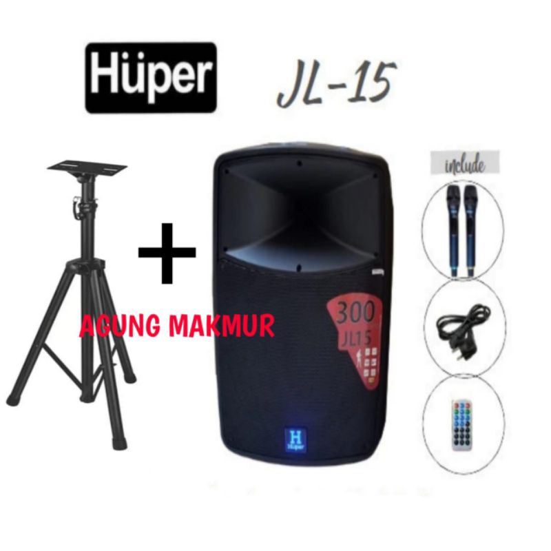 Speaker Portable Huper JL-15 15inch Speaker Huper Jl15