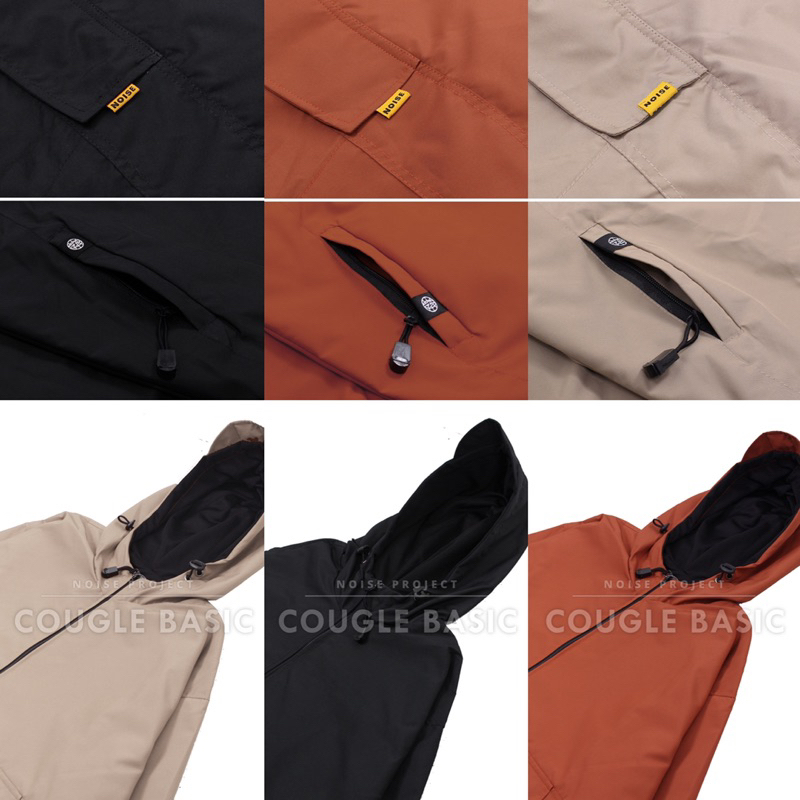 Hitam Jaket Cougle Basic Jaket Cougle Noise Project Jaket Polos