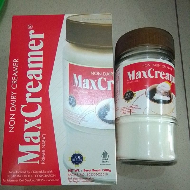 Max Creamer Krimer botol 200 gram dan refill 500 gram