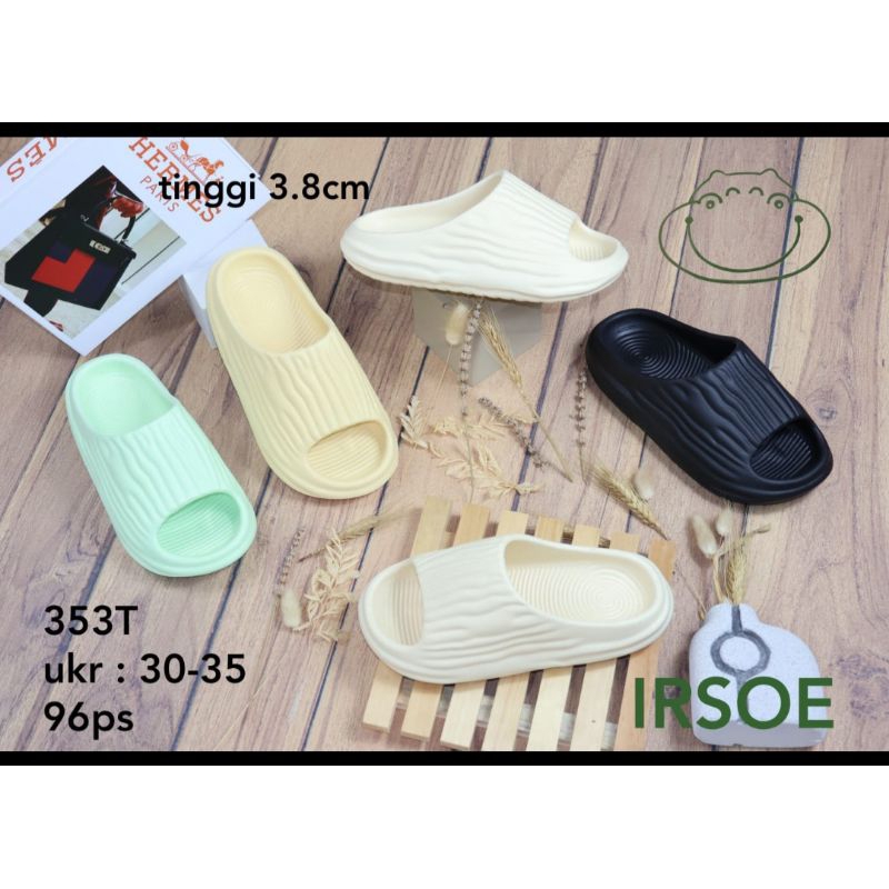 Sandal Selop Karet Wanita Irsoe Sandal Bantal Trend Terbaru 353