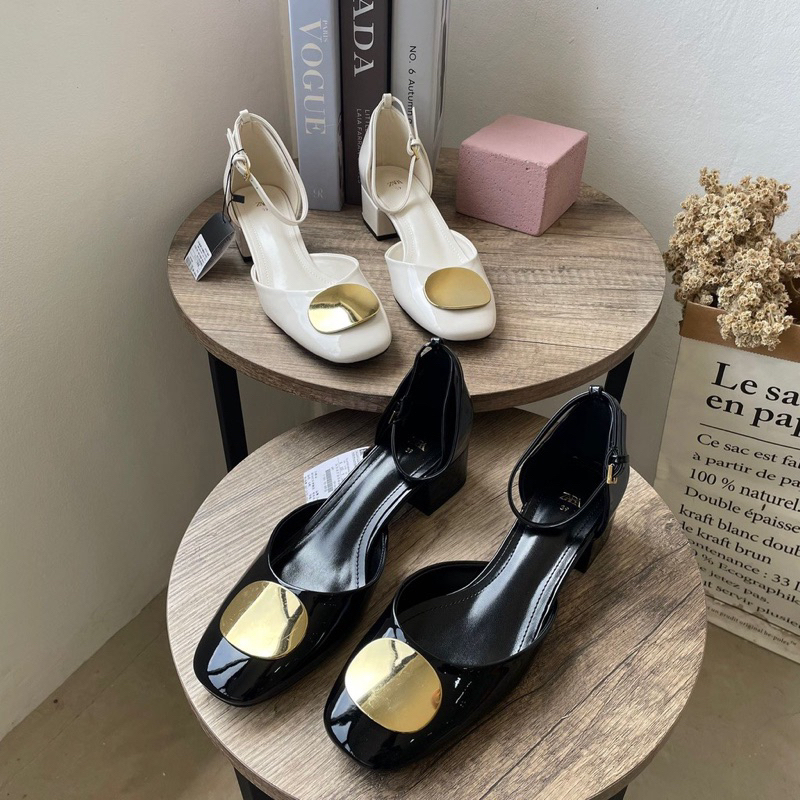 ZARA HEELS TALI SENDAL WANITA IMPORT SLIP ON