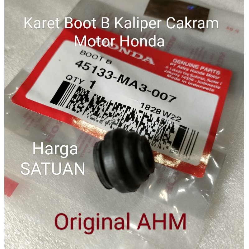 Karet Boot B Kaliper Cakram Motor Honda Ori AHM 45133 MA3 007