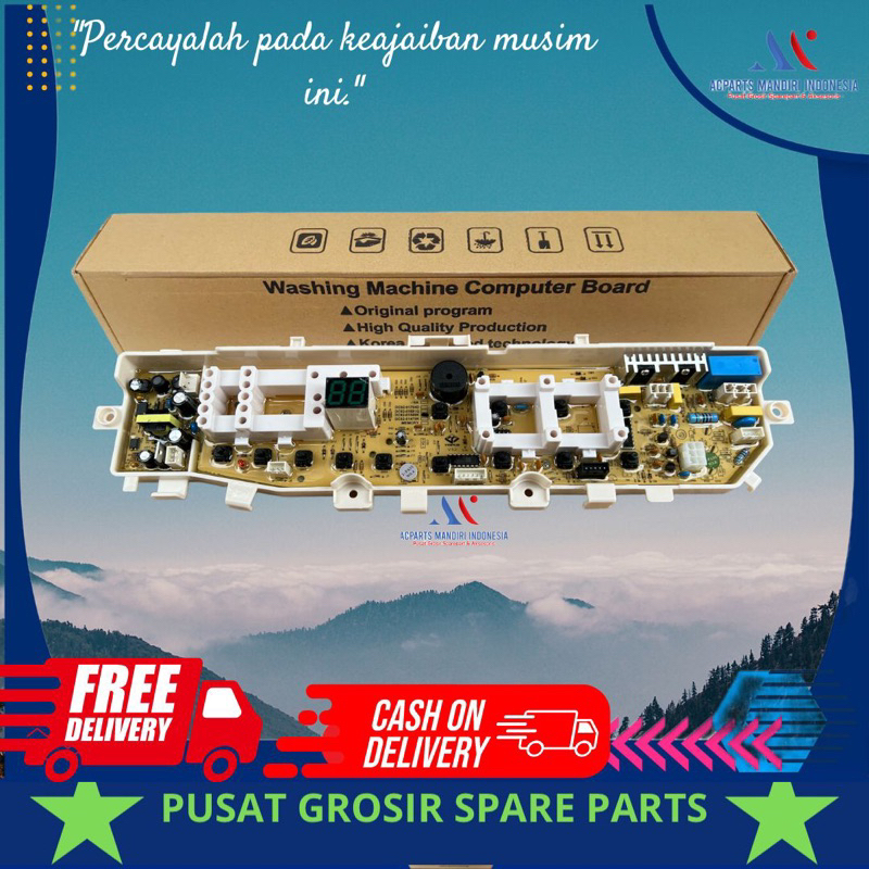 Modul pcb mesin cuci Samsung 13 tombol