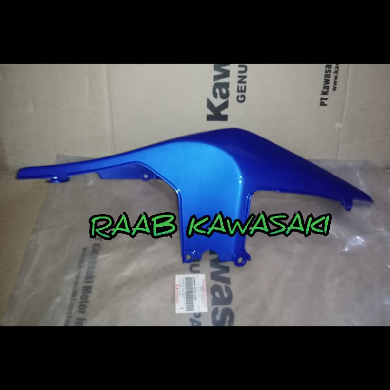 COVER BODY BELAKANG BIRU KANAN NINJA 250R KARBU ORIGINAL KAWASAKI